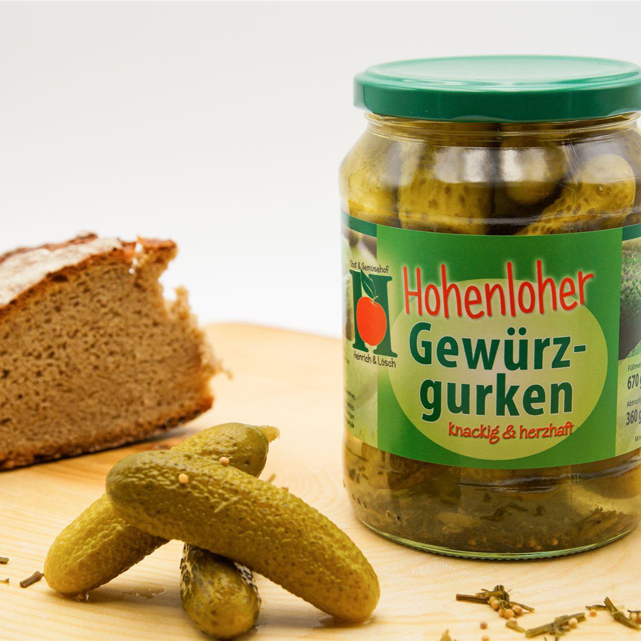 Hohenloher Gewürzgurken groß
