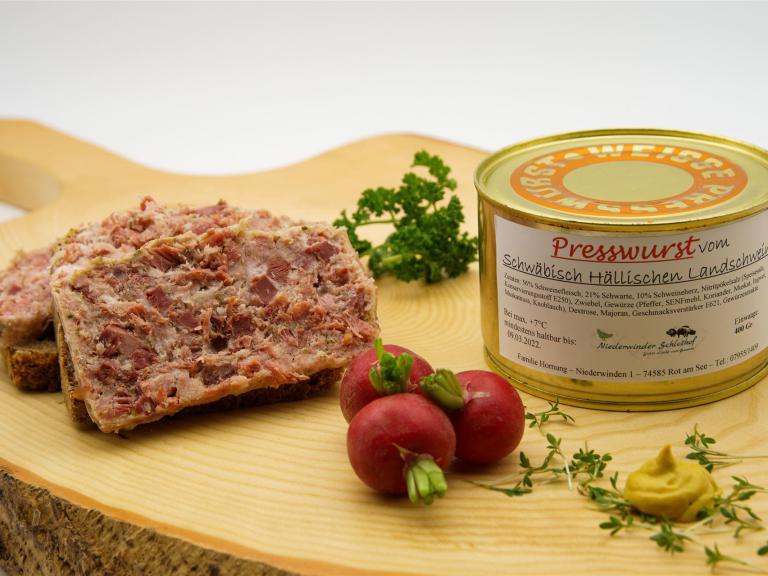Presswurst in der Dose