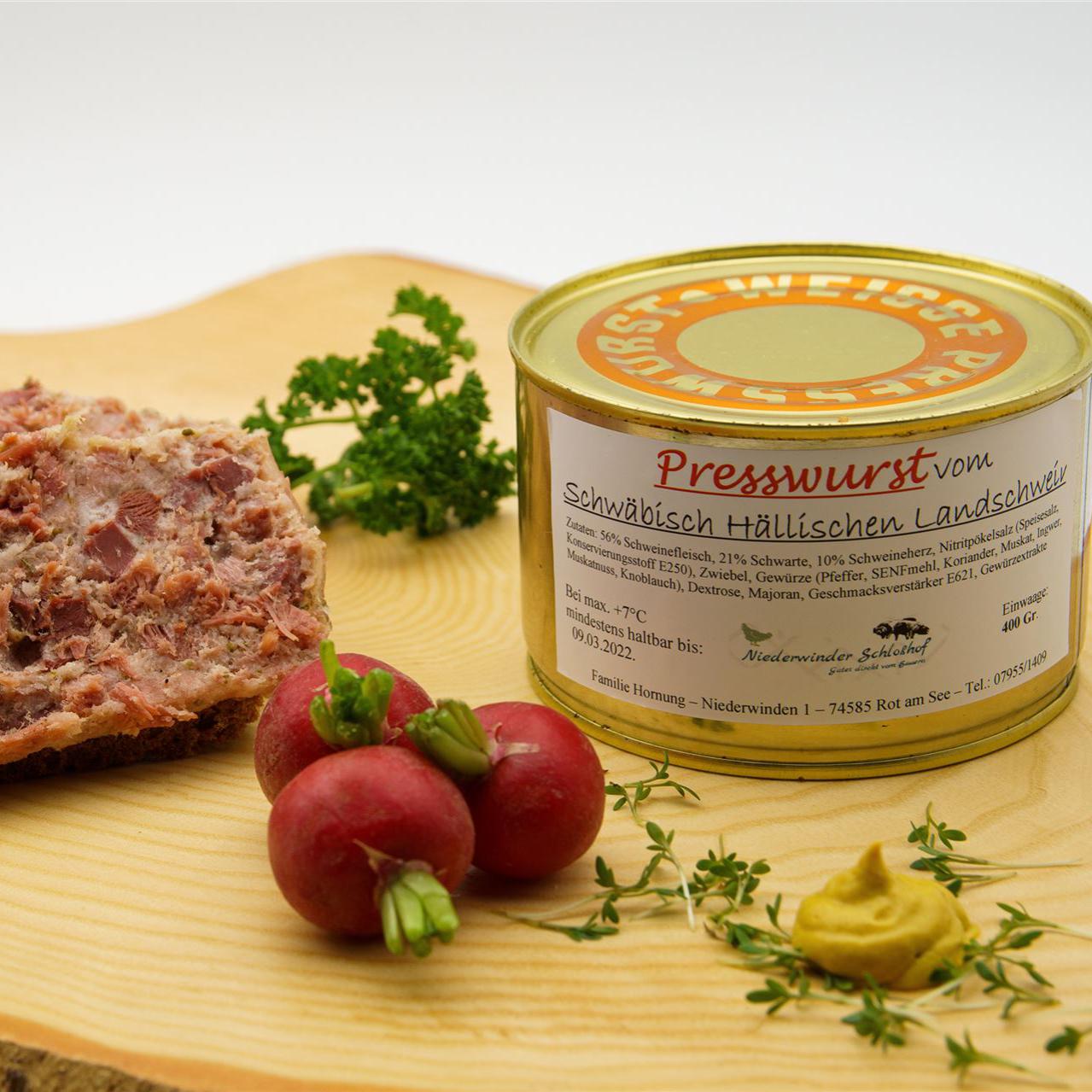 Presswurst in der Dose