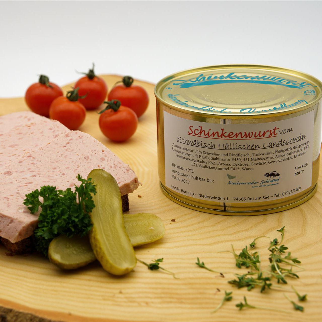 Schinkenwurst in der Dose