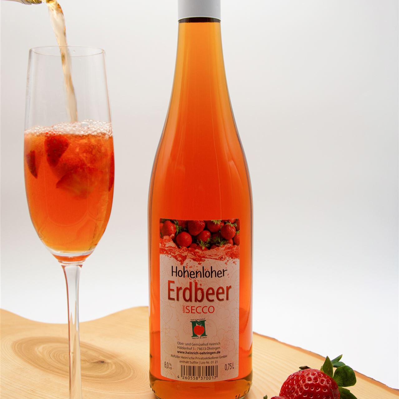 Hohenloher Erdbeer Secco groß