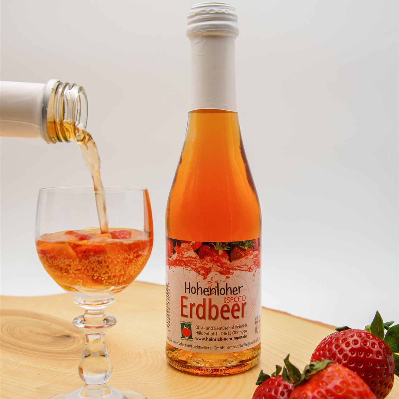 Hohenloher Erdbeer Secco klein