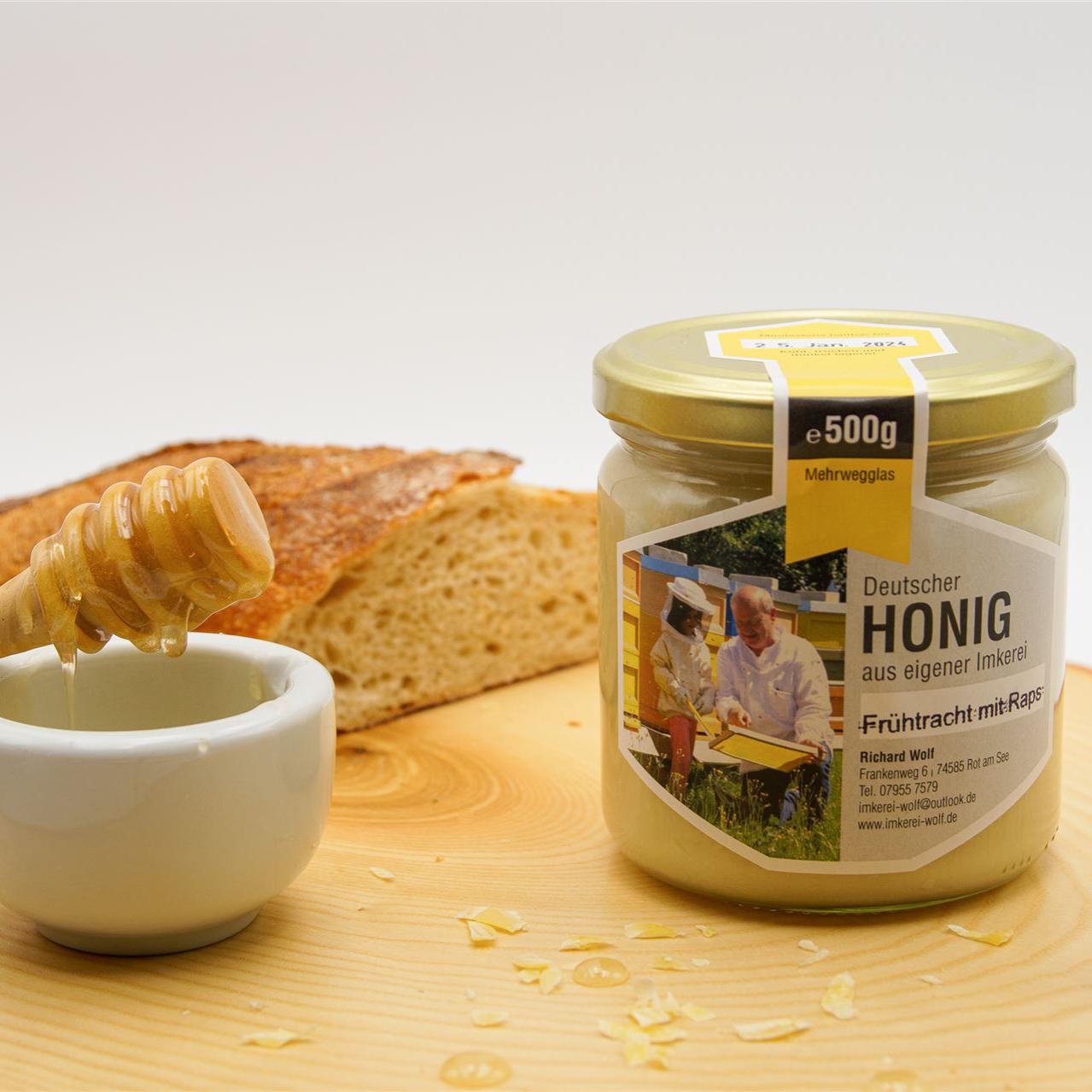 Honig Frühtracht mit Raps