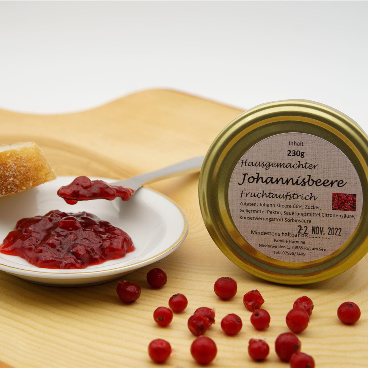 Johannisbeere Fruchtaufstrich