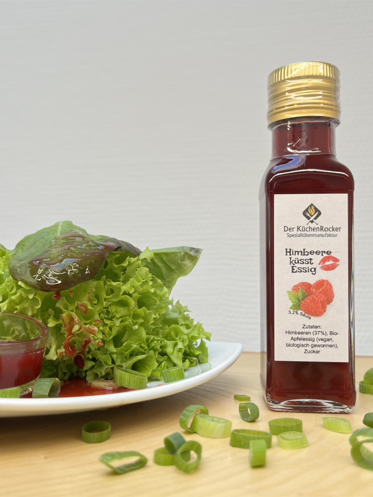 Himbeere Essig_kleine Flasche