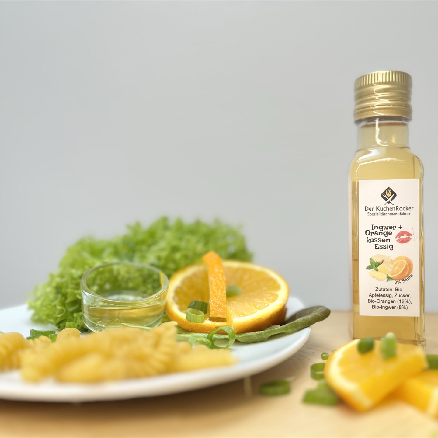 Ingwer und Orange Essig_kleine Flasche