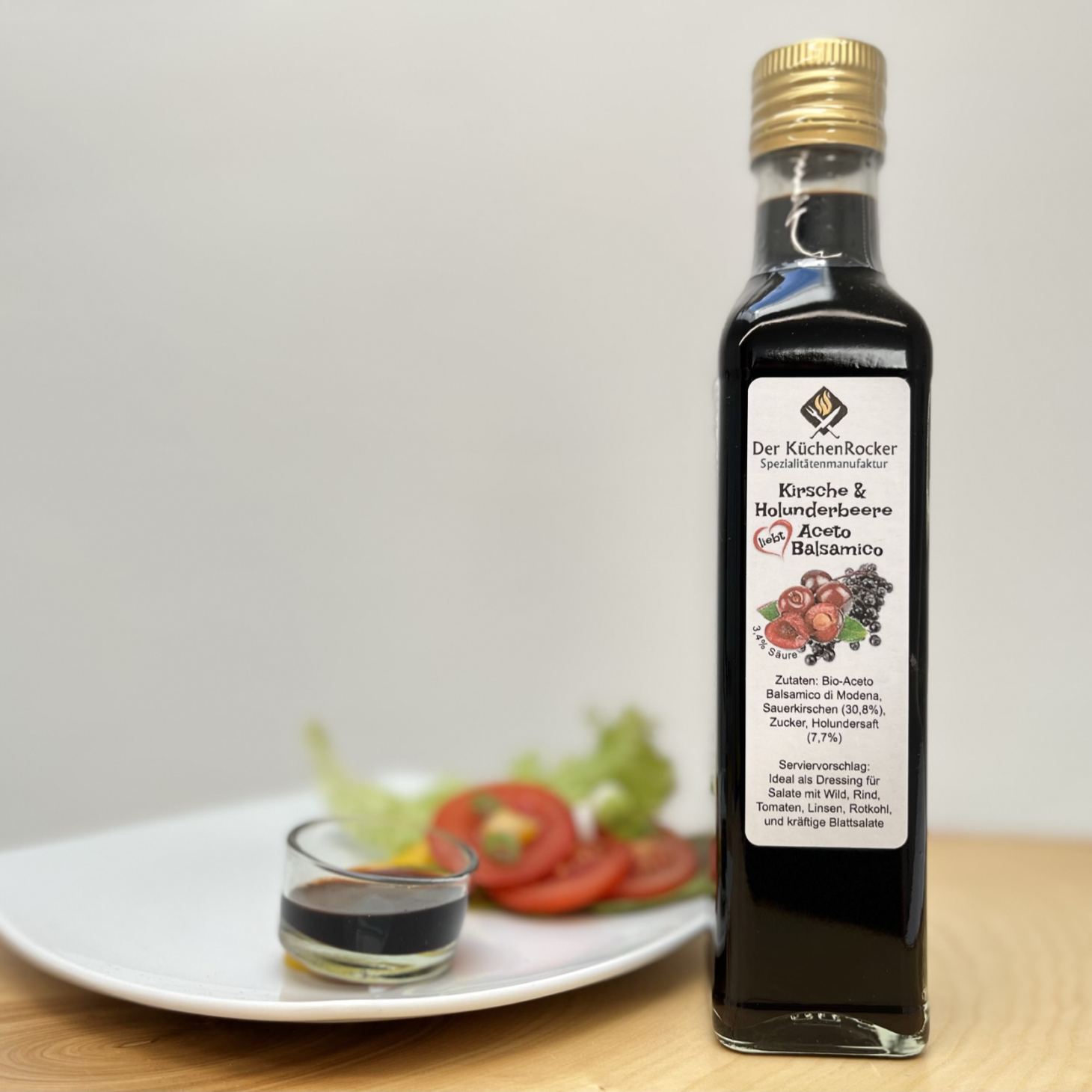 Kirsche und Holunderbeere Aceto Balsamico