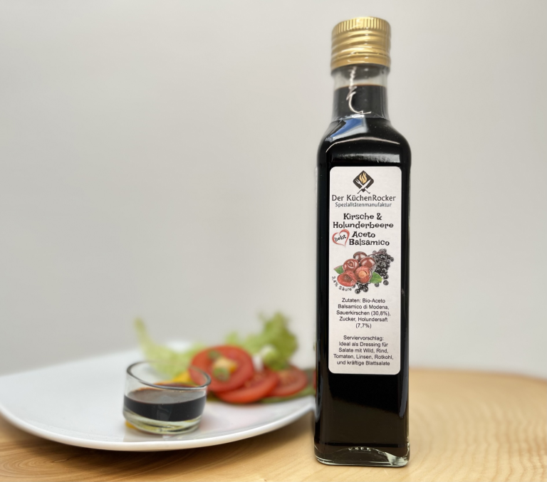 Kirsche und Holunderbeere Aceto Balsamico