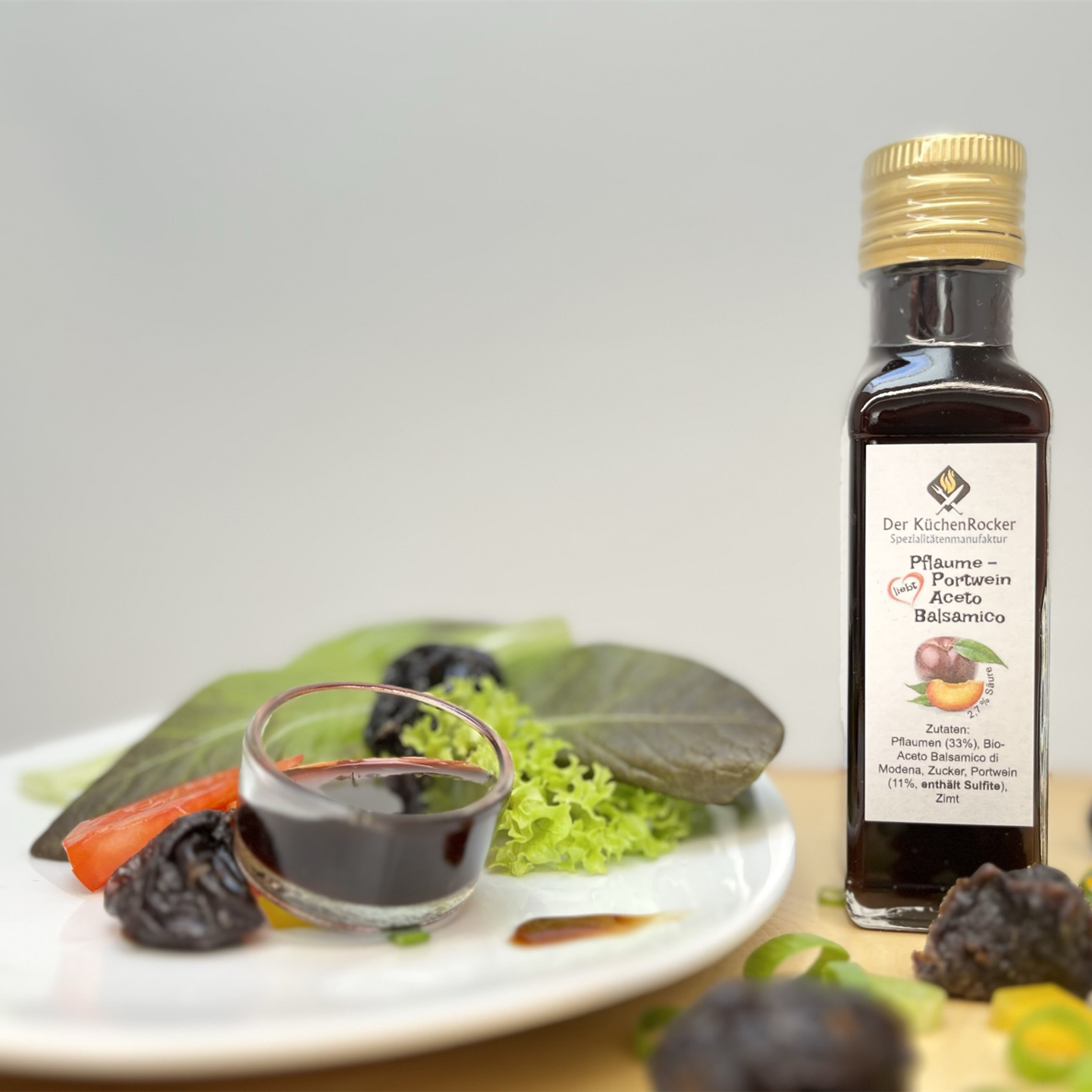 Pflaume und Portwein Aceto Balsamico_kleine Flasche