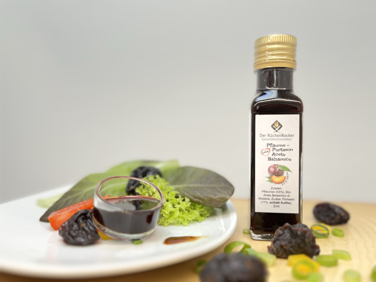 Pflaume und Portwein Aceto Balsamico_kleine Flasche