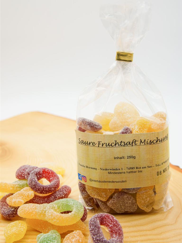 Saure Fruchtsaft Mischung